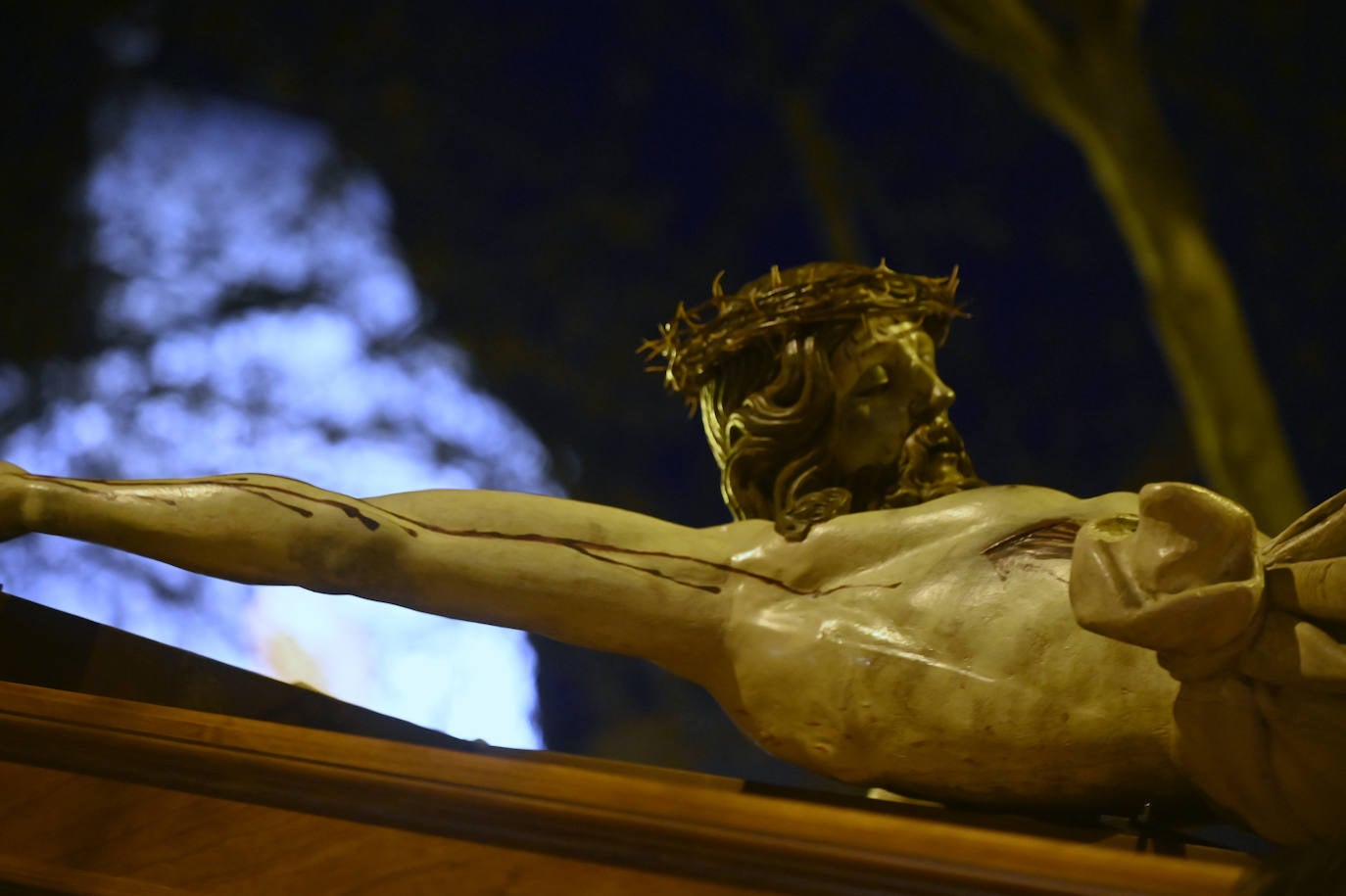 Traslado del Cristo de los Trabajos en Valladolid