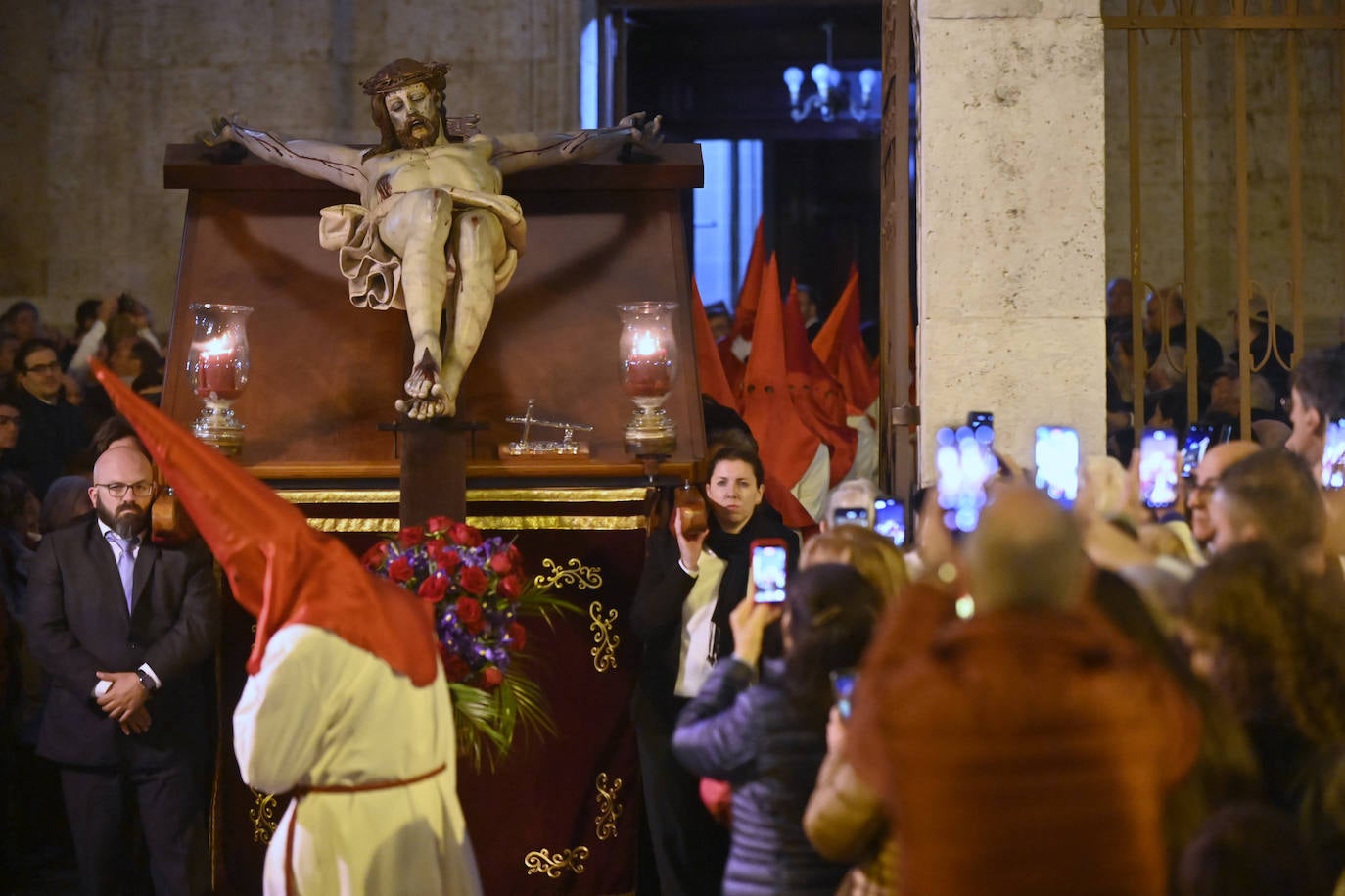 Traslado del Cristo de los Trabajos en Valladolid