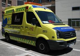 Una ambulancia de Sacyl.