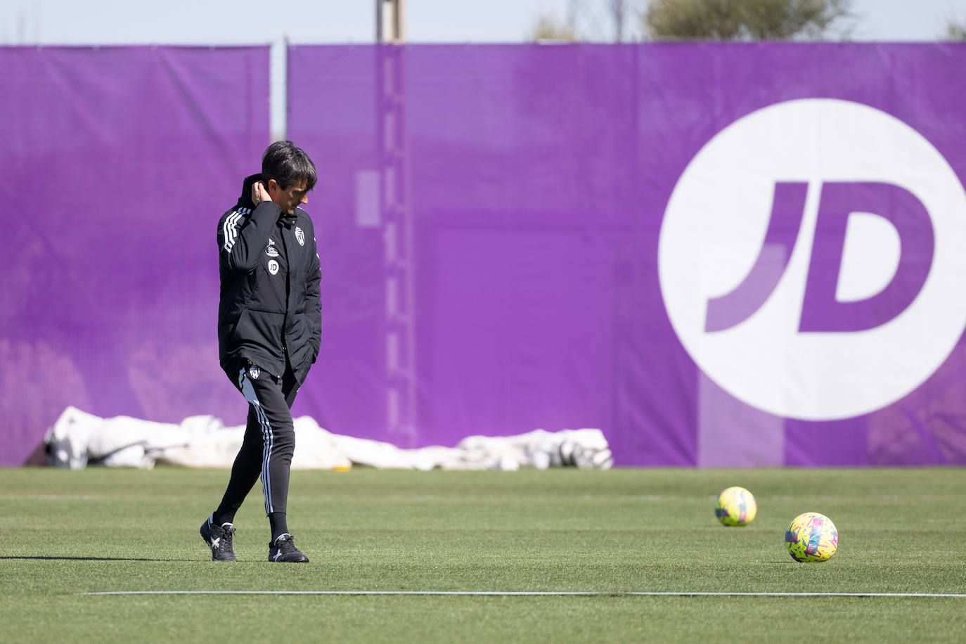 Último entrenamiento de Pacheta al frente del Pucela