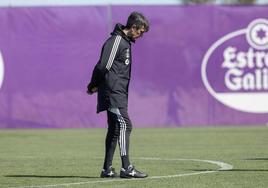 Último entrenamiento de Pacheta al frente del Pucela