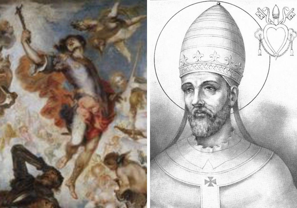 San Hermenegildo y San Martín I papa.