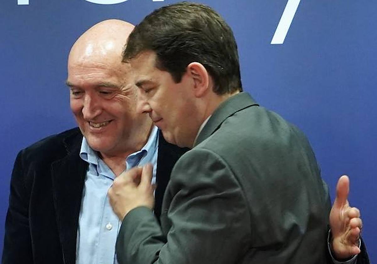 Jesús Julio Carnero, el día de su presentación como candidato a la Alcaldía de Valladolid por parte de Alfonso Fernández Mañueco.