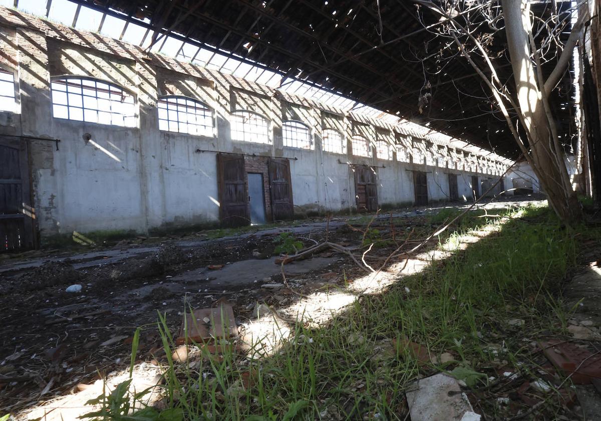 Interior de la antigua Estación de Pequeña Velocidad.