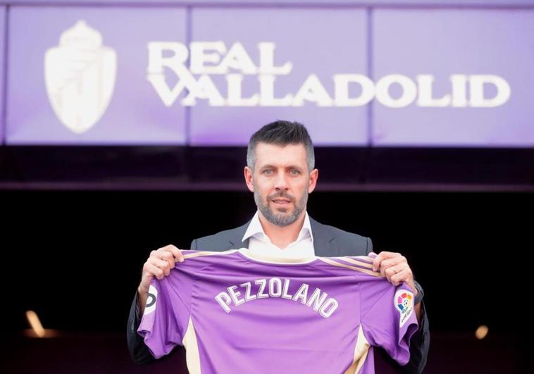 Pezzolano en su presentación como entrenador del Real Valladolid.