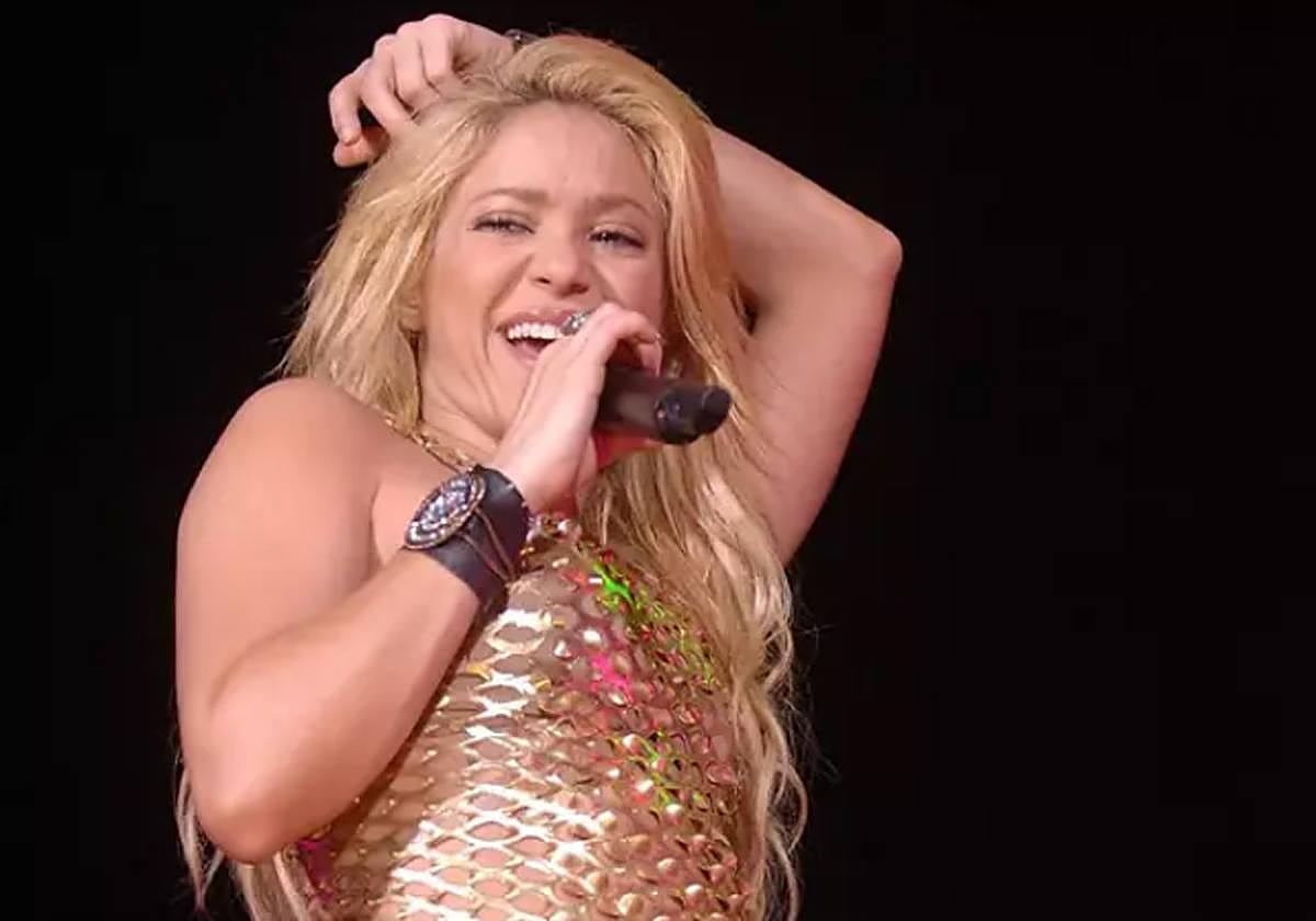 Shakira, en uno de sus conciertos.