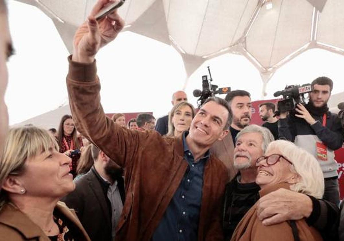 Pedro Sánchez, en enero, en un acto del PSOE en la Cúpula del Milenio de Valladolid.