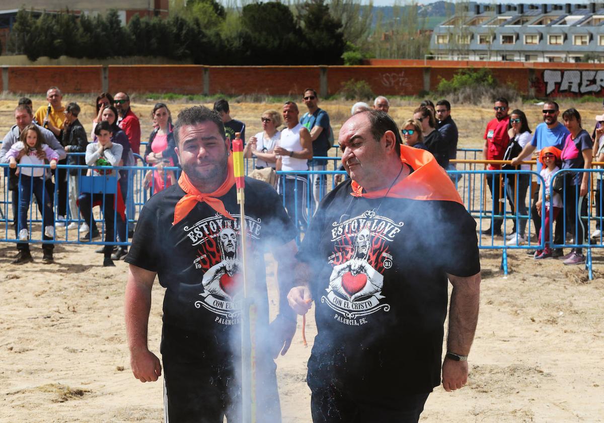 Chupinazo de las fiestas del barrio del Cristo