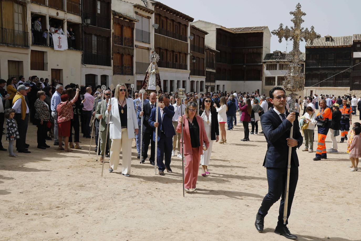 Peñafiel celebra un año más la tradicional Bajada del Ángel