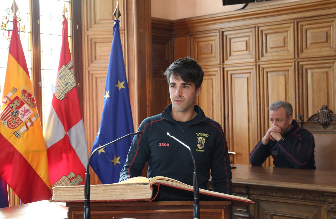 Catorce nuevos bomberos llegan al Parque de Palencia