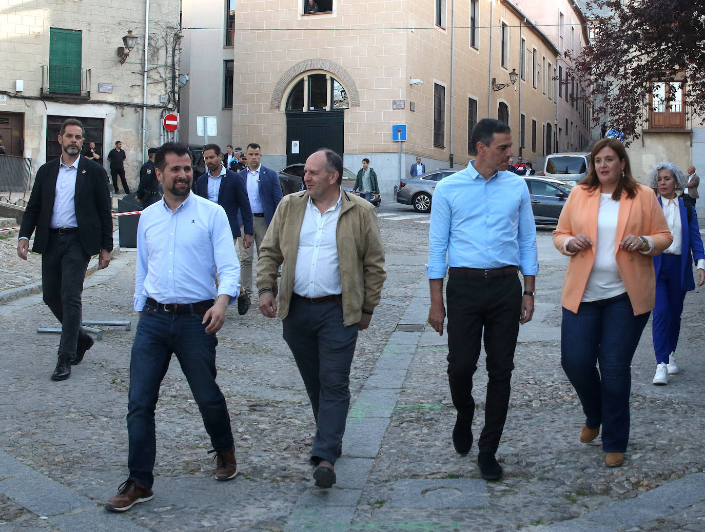 Acto de Pedro Sánchez en Segovia