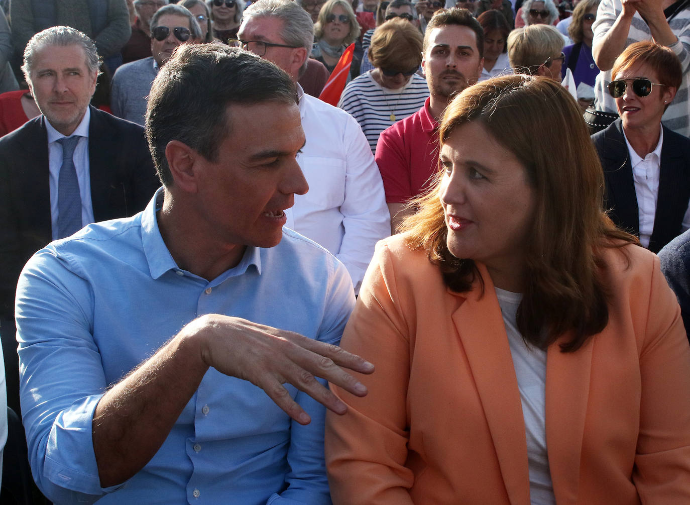 Acto de Pedro Sánchez en Segovia