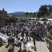 Más de 400 vecinos protestan contra la mina en el nordeste de Segovia