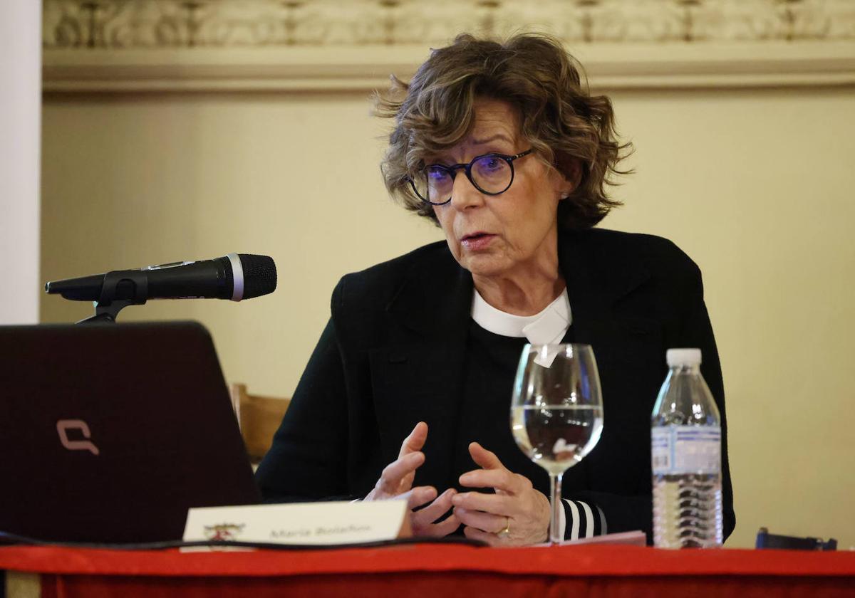 María Bolaños, durante una conferencia.