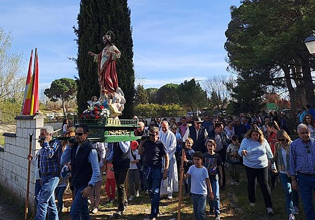 Romería del Cristo Rey, este lunes en Íscar.