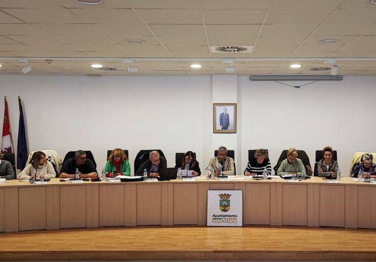 Pleno del Ayuntamiento de Guardo este miércoles.