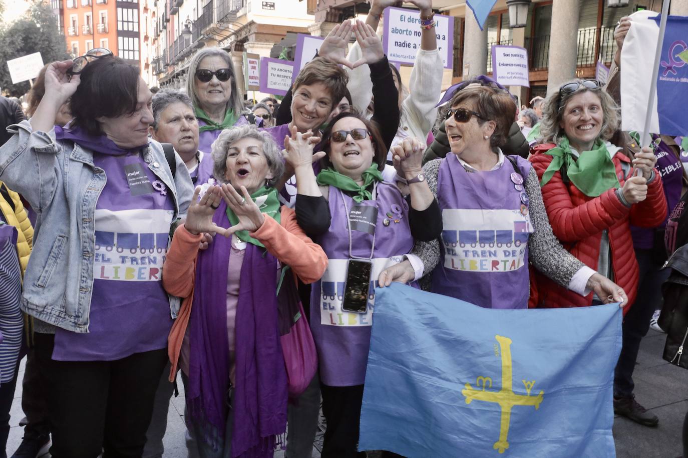 Organizaciones feminiestas se manifiestan por el derecho a aborto en Valladolid