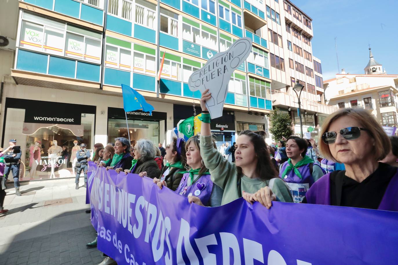 Organizaciones feminiestas se manifiestan por el derecho a aborto en Valladolid