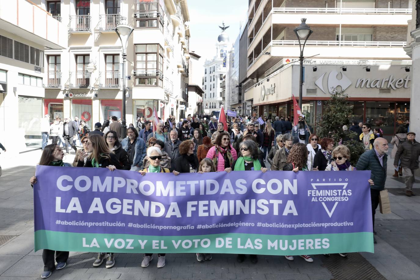 Organizaciones feminiestas se manifiestan por el derecho a aborto en Valladolid