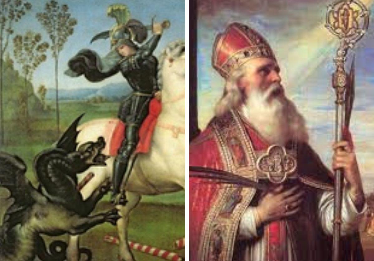 San Jorge y San Adalberto de Praga.