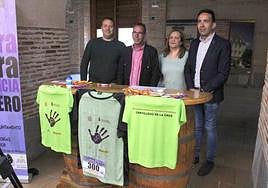 Un momento de la presentación de la carrera popular contra la violencia de género.