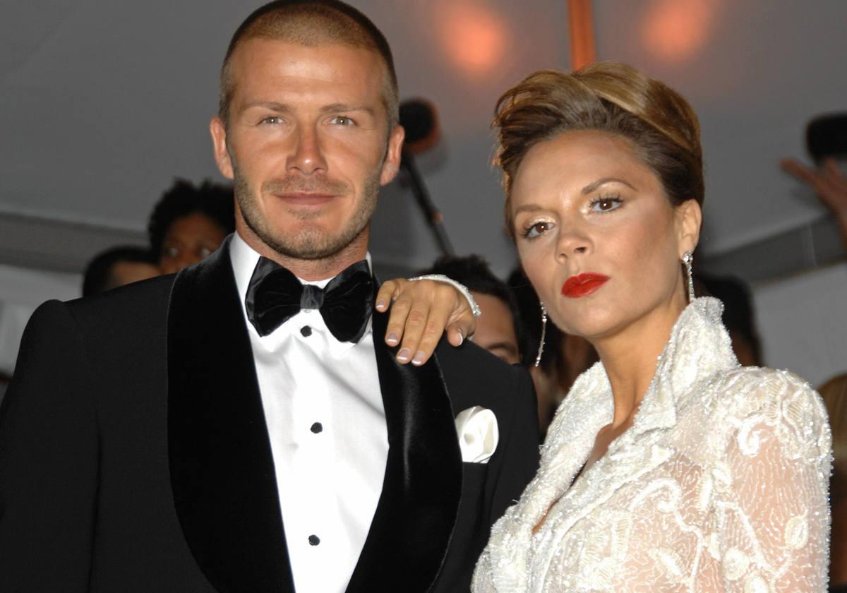 David Beckham y su mujer Victria.