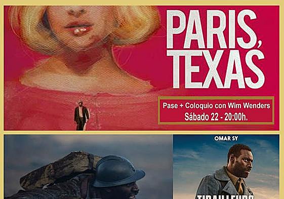 Carteles anunciadores de las películas.