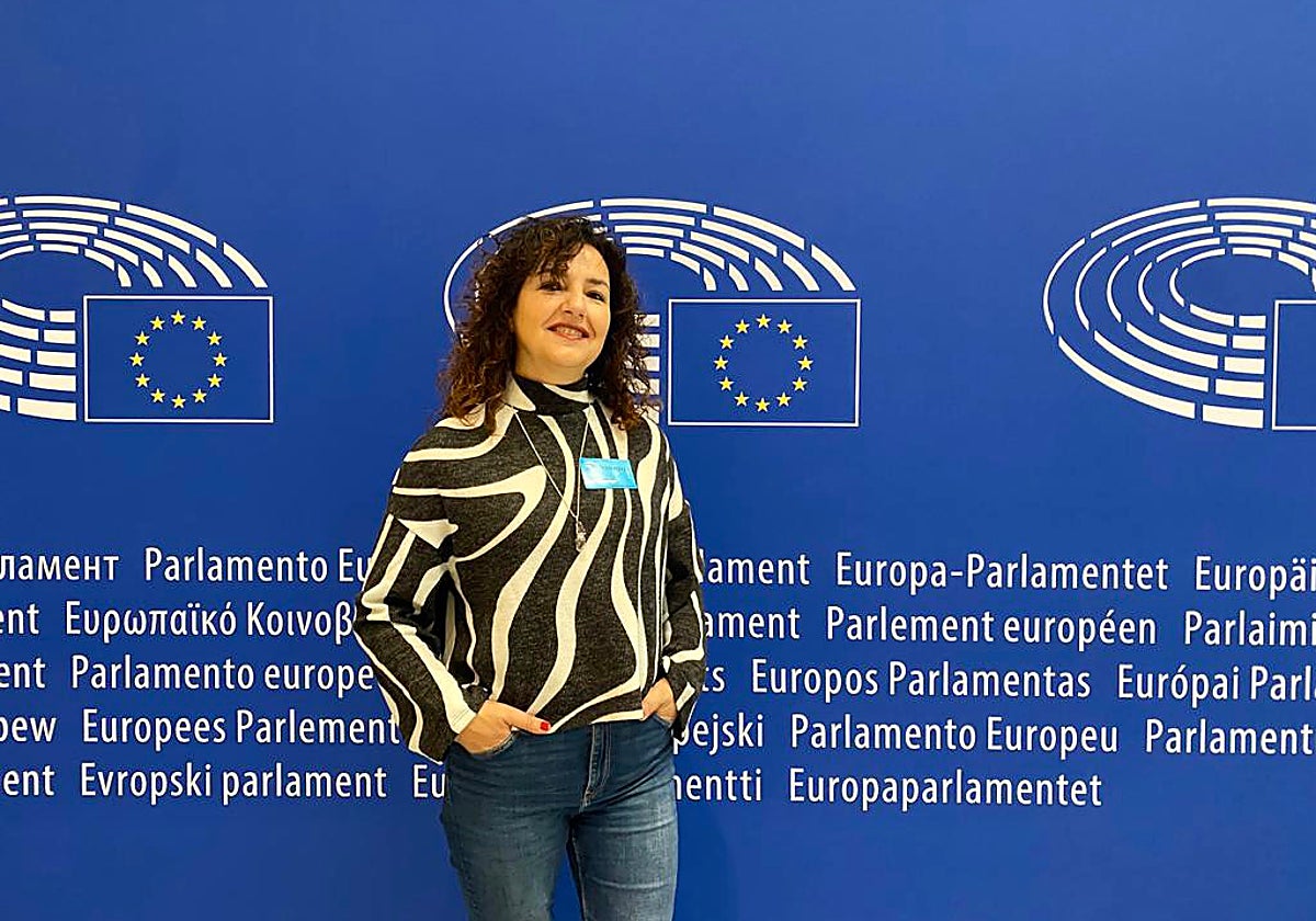 Eva Diez, candidata a la alcaldía de Laguna de Duero, en el Parlamento Europeo
