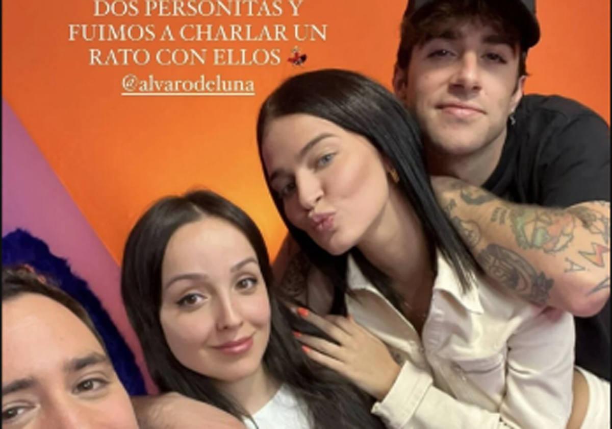 Laura Escanes y Álvaro de Luna con Darío Eme Hache y Sindy Takanashi.