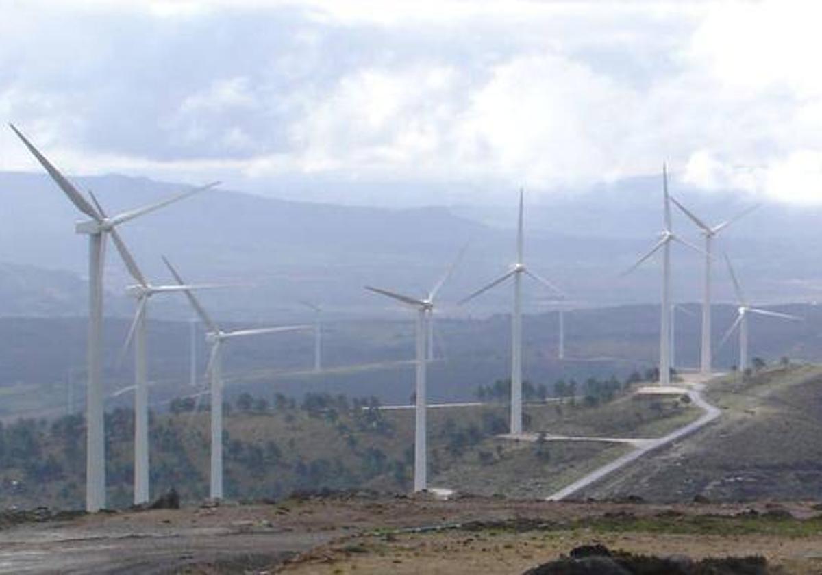 Parque eólico en la provincia de Burgos.