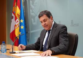 Carlos Fernández Carriedo, durante la rueda de prensa.