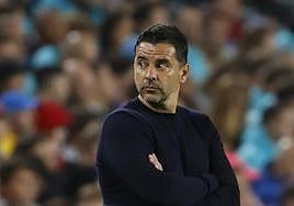 Míchel Sánchez, durante el FC Barcelona-Girona