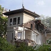 Fotografías: el derribo del chalé de Villa Estrella