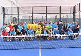 Participantes en la iniciativa de padel.