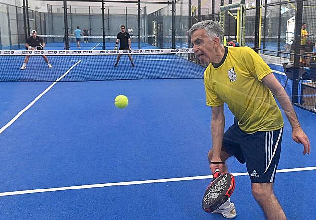 Patricio Llorente, en un lance de una de las partidas.