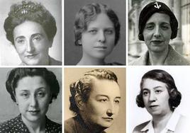 Rosa Chacel, Zenobia Campubrí, María Zambrano, Luisa Carnés, Ernestina de Champourcín y Concha Méndez.