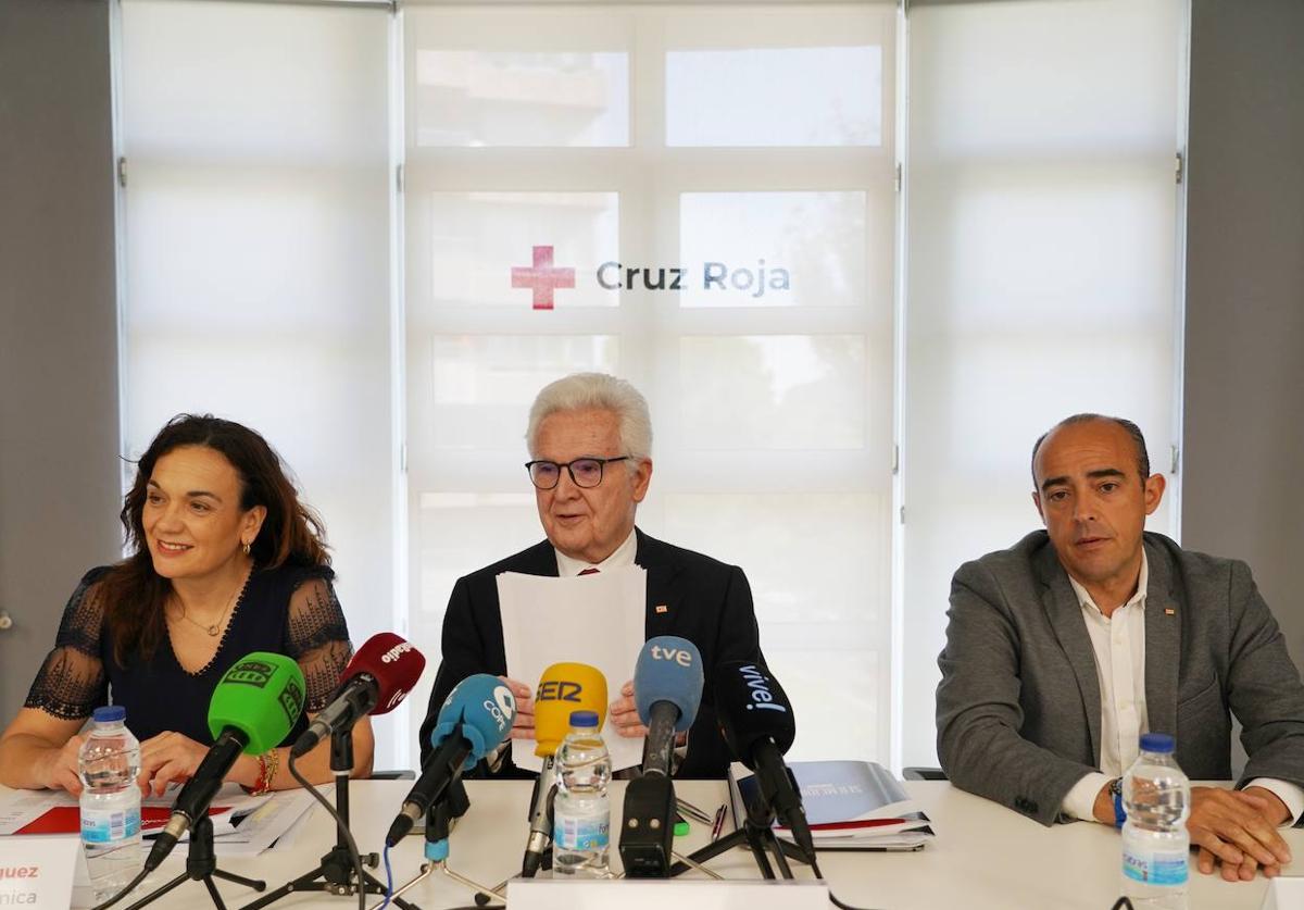 Presentación este miércoles de la memoria anual de Cruz Roja en Castilla y León.