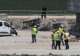 Accidente en las obras de la A-11 en el que murió un trabajador.