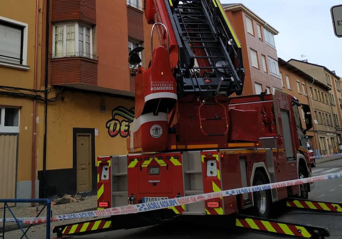 Bomberos de Ponferrada, en una intervención anterior.