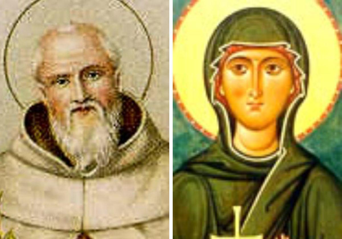 San Godofredo de Hildesheim y Santa Antonina de Nicea.