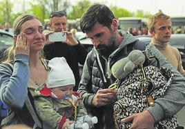 Refugiados ucranianos en España.