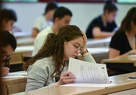 Bachilleres de Castilla y León afrontan la prueba de acceso a la universidad.