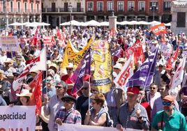Manifestación del 1 de mayo por las calles de Valladolid
