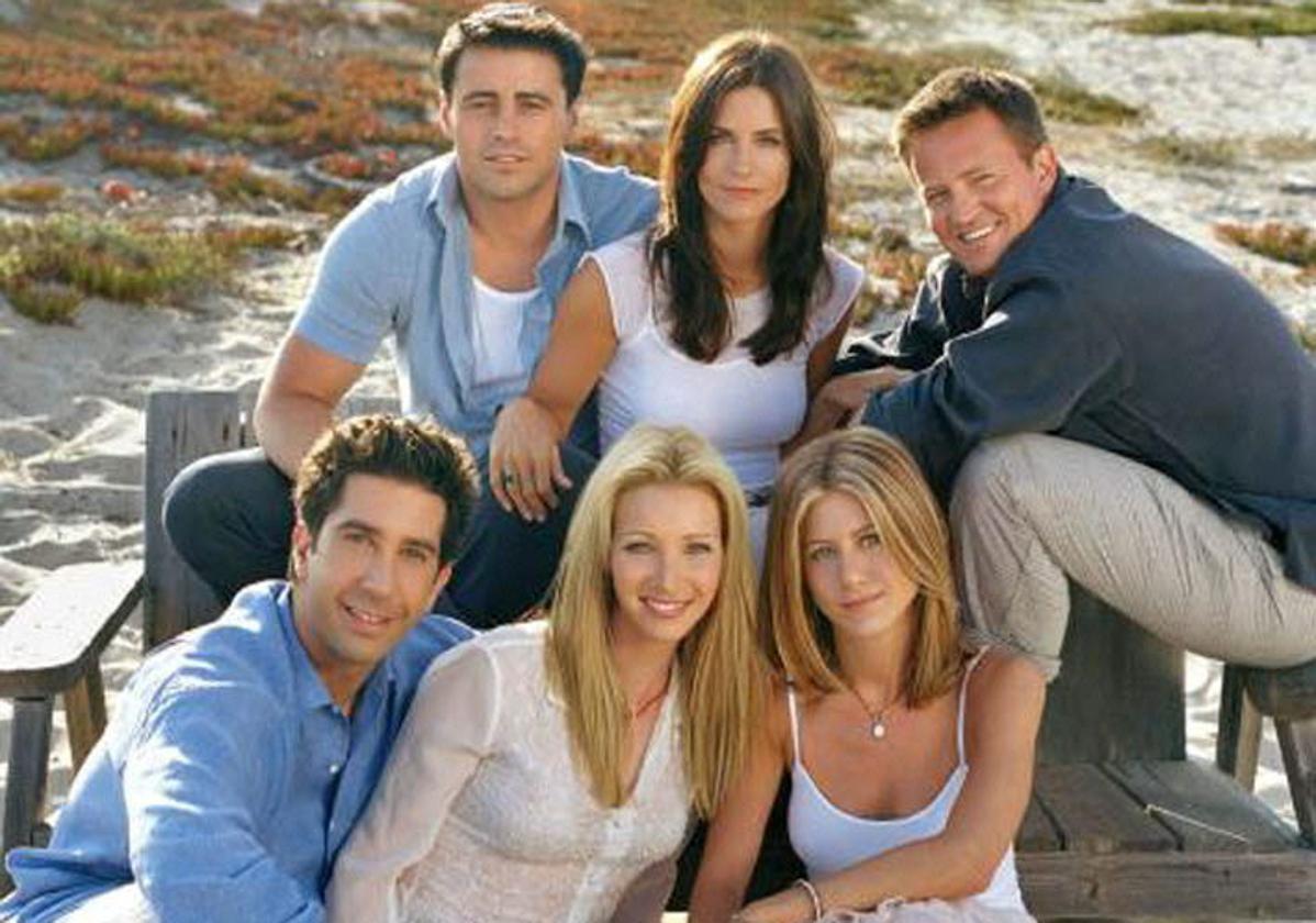 Los actores de 'Friends': Rachel, Monica, Phoebe, Joey, Chandler y Ross.