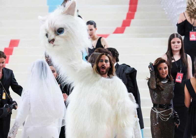 Jared Leto se disfraza de gato en la Gala Met 2023