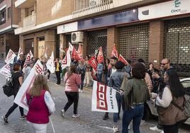 Multitud de trabajadoras, en un acto reivindicativo celebrado la pasada semana.