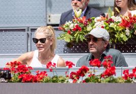 Belén Rueda junto a su acompañante misteroso en el el Mutua Madrid Open.