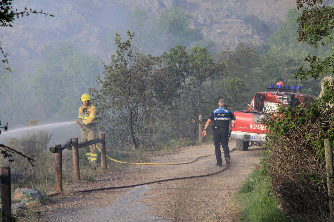 Incendio en La Hontanilla y Las Arenas