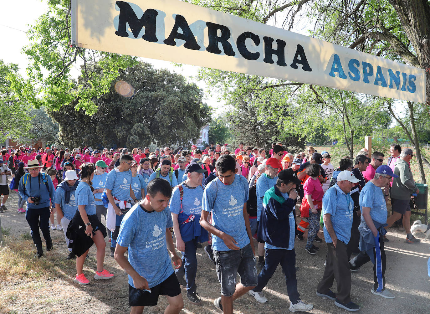 Más de mil palentinos se unen a la marcha de Aspanis