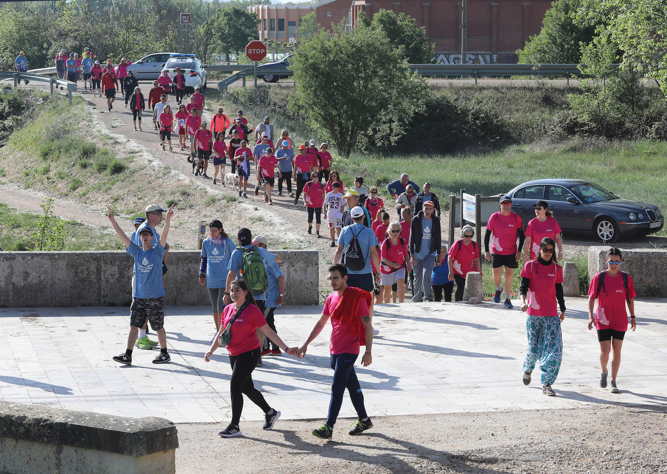 Más de mil palentinos se unen a la marcha de Aspanis